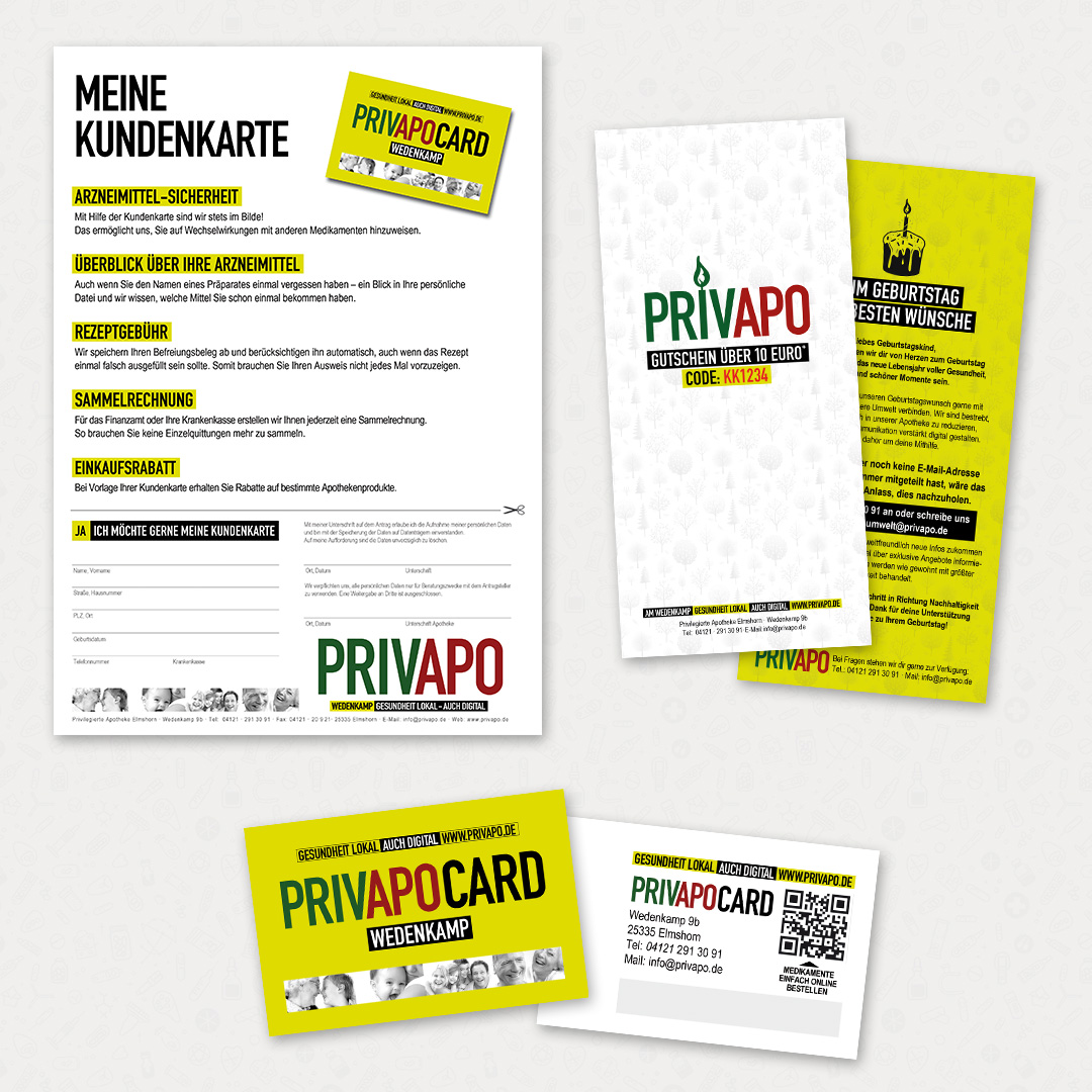 Privapo KKArte Ralf Kruse Markendesign und Brand Identity, Privilegierte Apotheke Elmshorn