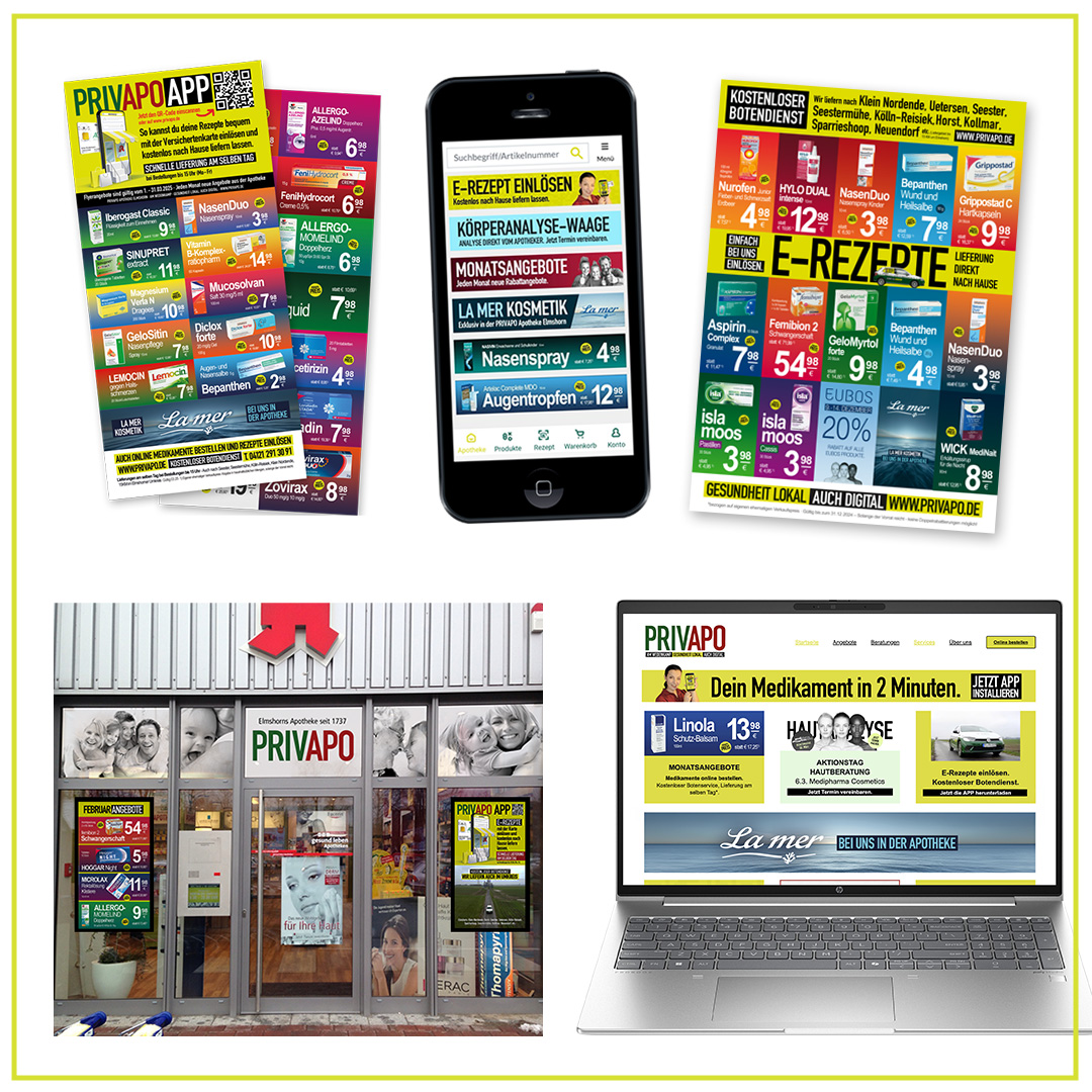 Privapo MTS ANG Ralf Kruse Markendesign und Brand Identity, Privilegierte Apotheke Elmshorn