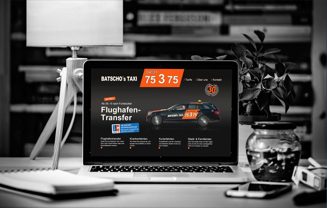 Ralf-Kruse-Referenz-Batschos Ralf Kruse Markendesign, Brand Identity, Werbung und Marketing, Batschos TAXI