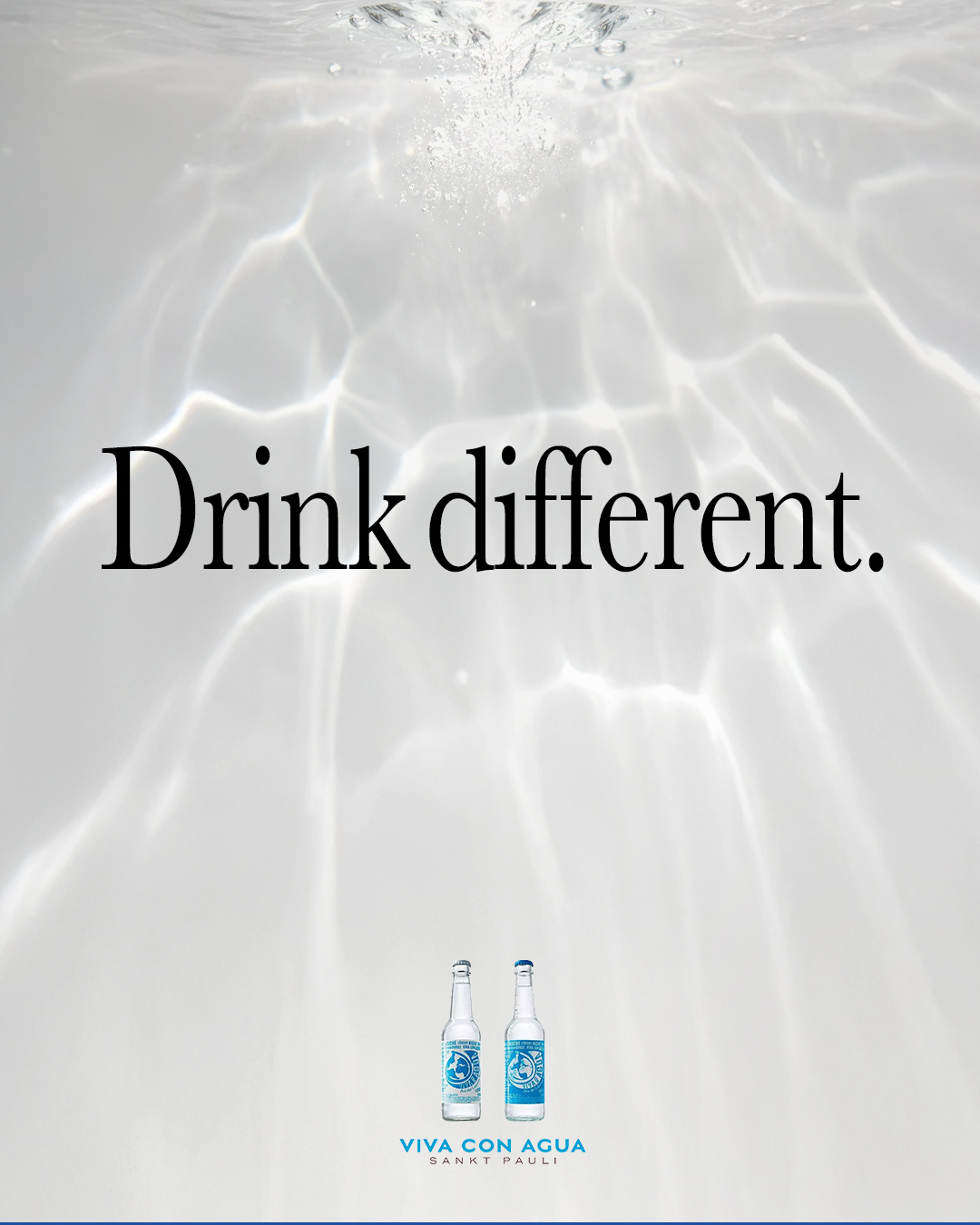 Ralf Kruse Design- Dies ist ein von mir konzipierter, rein kreativer Support-Entwurf. Es handelt sich weder um eine Auftragsarbeit noch um eine Zusammenarbeit mit der Firma Viva con Aqua. Die Gestaltung steht in keinerlei Verbindung zum Unternehmen und ist ausschließlich als gestalterisches Zitat entstanden.